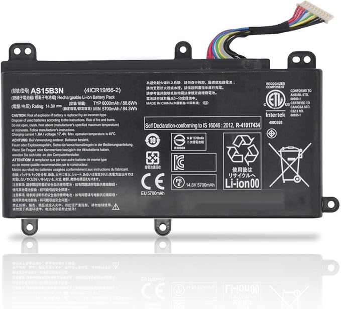 Acer 4ICR19/66-2 88Wh 14.8V 6000mAh Laptop Battery Overview