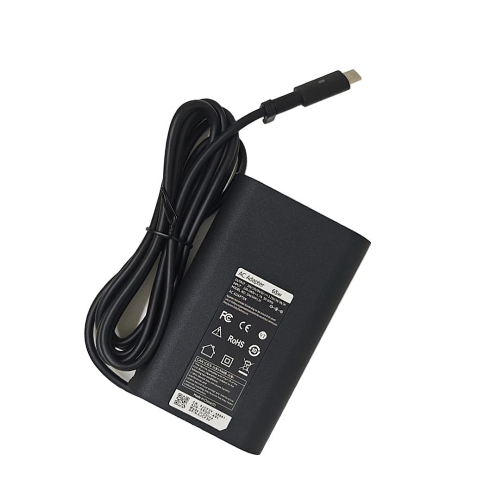 Charger for Dell Inspiron 14 7000 (7400)–65W USB-C 20V 3.25A Slim