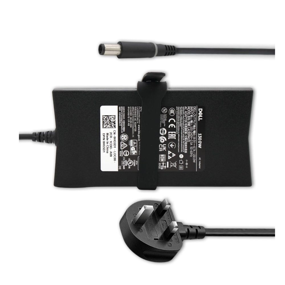 Charger for Dell Precision 3510 – 130W 19.5V 6.67A + Power Cord