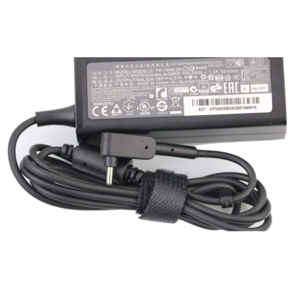 Charger for Acer Extensa EX215-22-R5U7 45W 19V 2.37A Power Adapter
