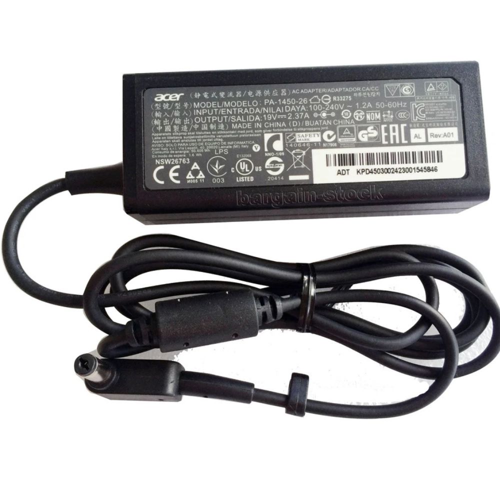 Charger for Acer TravelMate P2 TMP215-53G-58J2 45W 19V 2.37A AC Adapter Original - Image 2