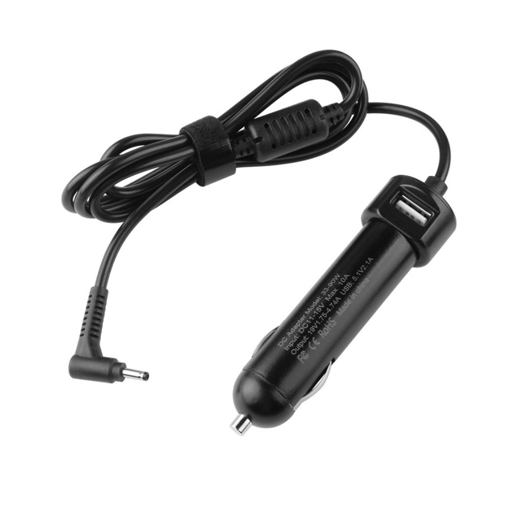 Charger for Acer TravelMate B3 TMB311-33-C3FM 65W 19V 3.42A Car Auto DC Travel
