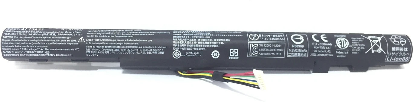 Acer Aspire E5-452 E5-452G 37Wh 4Cell 14.8V 2500mAh Laptop Battery